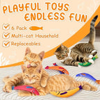 Cat Toys for Indoor Cats, 6 Pack Interactive Catnip Toys for Bored - Image 7