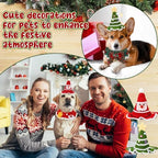 Geyoga 4 Pcs Pet Christmas Costume Suit Gift for Cat Dog, Classic Design - Image 6