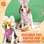 Preboun 50 Pcs Easter Dog Bandanas Bulk Bunny Dog Bandanas for Dogs Triangle Kerchief Bibs Scarf Set for Pet Costume Photo Props Accessories Pet Shops Adoption Events, 25 Styles(31.5 x 21.7 x 21.7) - Image 4