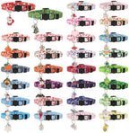 30Pcs Holiday Cat Collars Breakaway Halloween Cat Collars with Bell by Guiqulai