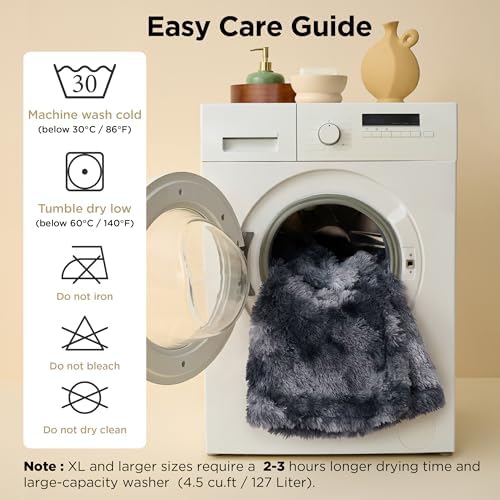 Bedsure Waterproof Dog Blankets for Large Dogs, Fluffy Faux Fur, 50×60" - Image 5