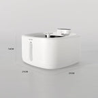 Automatic Cat Water Fountain, Wireless Pet Water Fountain with Stainless Steel Tray & BPA-Free Body, Ultra Quiet Pump, Motion Sensor, Easy to Clean, 3.2L/108oz for Multiple Cats & Small Dogs