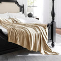 Beige Fleece Plush Throw Blanket 60"x80"for Couch Sofa Fuzzy Cozy Flannel by JIAHANNHA