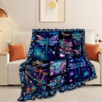 Dragonfly Blanket Dragonfly Throw Blanket Gifts for Women Men Boys Girls Kids Adults Super Soft Cozy Plush Fluffy Fuzzy Fleece Blanket Home Decor 50''X60'' - Image 2