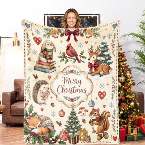 Christmas Blanket Gifts for Women Kids, 40"×60" by AISDE