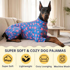 Dog Pajamas for Medium Large Breeds Strawberry Print Costume Dog Pajamas - Image 3