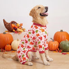 XPUDAC 4 Pack Thanksgiving Dog Pajamas Onesies for Medium Large Dogs, 3XL - Image 4