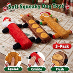 Christmas Dog Toys, Hide and Seek Squeaky Plush Set for Dogs - Image 2