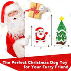 Christmas Dog Toy, Squeaky Crinkle Xmas Tree and Santa - Image 4