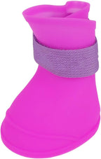 Ejoyous Dog Boots Protector, 4Pcs Silicone Pet Booties Anti Slip Dog Rain Protective Shoes for Small Dogs Doggy Puppy Doggie Pets, Dog Booties for Outdoor Walking (L)