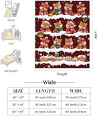Christmas Fox Throw Blanket Snowy Woodland Holiday Gifts 40''x50'' - Image 6