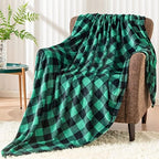 BEDELITE Buffalo Plaid Flannel Fleece Throw Blanket for Couch by BEDELITE