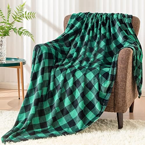 BEDELITE Buffalo Plaid Flannel Fleece Throw Blanket for Couch by BEDELITE