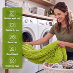 Flutesan Christmas Dog Blankets 59.84 x 79.92" Waterproof Lime Green Fluffy - Image 4