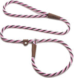 Mendota Pet Slip Leash - Dog Lead and Collar Combo - Made in The USA - Pink Chocolate, 1/2 in x 4 ft - for Large Breeds
