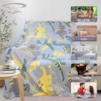 Personalized Dinosaur Glow in The Dark Blanket, 40"x50", Soft Fleece Throw for Boys and Toddlers - Image 7