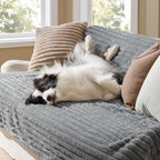 Bedsure ComfyFleece® Waterproof Blanket for Bed, Twin（60"x80"） Warm Grey - Image 2