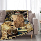 Vintage Piano Blanket Music Throw Blankets Decor Stuff Cozy Flannel Fleece Soft Plush Fuzzy Warm Lightweight Bedding Gifts for Women Girls Kids 50"X40" - Image 5