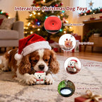 SCHITEC 3 Pack Small Christmas Dog Toys, Latex Squeaky Dog Chew Toy, Interactive Pet Toys for Puppy Small Medium Dogs, Funny Santa, Reindeer, Snowman for Xmas Gift - Image 4