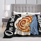 Sleepy Cinnamon Roll Blanket Throw Gift for Girls Women 80"X60" - Image 6