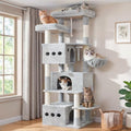 Gitelsnour Cat Tree, 71.6'' Tall Cat Tower with 3 Large Cat Condos, GCT800W by Gitelnour
