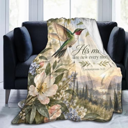 Hummingbird Blanket Christian Throw Stuff Gifts for Women 60"x50" by Unknown