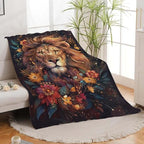 Lion Throw Blanket Lion Stuff Gifts for Kids Girls Boys Adults Women Man Soft Cozy Warm Plush Fluffy Fuzzy Fleece Blanket Decor 40''X50'' - Image 4