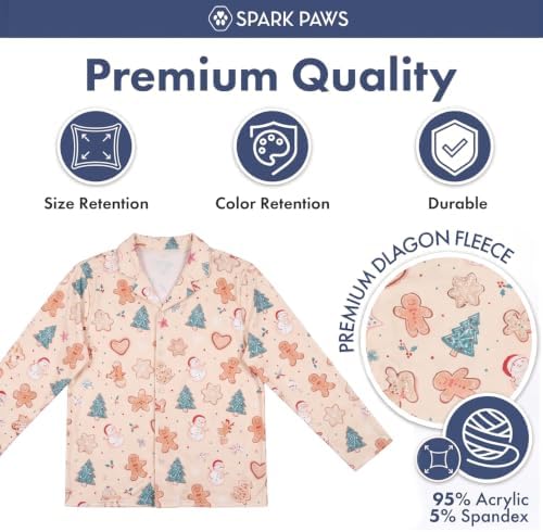 Spark Paws Christmas Matching Dog and Owner Pajama Top - Image 3