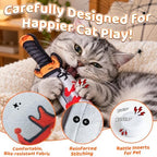 4PCS Catnip Halloween Cat Kicker Toys [8000mg Catnip] 7.87 Inches - Image 3