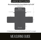 Sofa Shield® Couch Recliner Covers for Dogs, Reversible Furniture Protector with Strap, Stain and Tear Resistant Cushion Cover, 28 inch Seat, Machine Washable Slipcover Pets, Cats, Hunter Green Sage