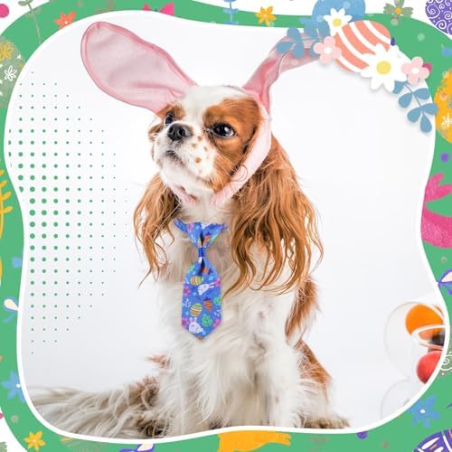 Chunful 150 Pcs Easter Dog Bow Ties Collars Bulk Easter Adjustable Cat Dog Bowtie Neckties Collars Set Basic Bow Tie for Small Medium Pet Grooming Accessories - Image 6