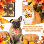 Huhumy 50 Pcs Fall Thanksgiving Dog Bow Ties Christmas Dog Collars Bulk - Image 3