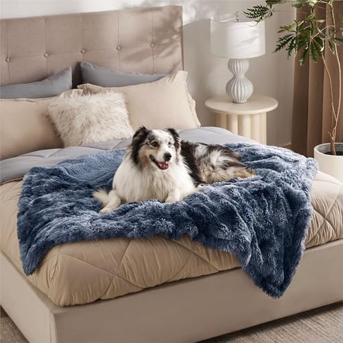 Bedsure Waterproof Dog Blankets for Large Dogs, Fluffy Faux Fur, 50×60" - Image 2