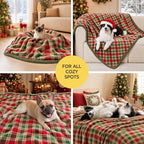 Luciphia Waterproof Blanket for Large Dog, Reversible Sherpa Couch Cover - Image 4