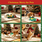 IOKHEIRA Christmas Dog Toys, Plush Squeaky Crocodile, Dog Christmas Toy - Image 5