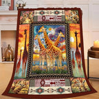 Giraffe Throw Blanket Giraffe Stuff Gifts for Kids Girls Boys Adults Women Men Soft Cozy Warm Plush Fluffy Fuzzy Fleece Blanket Decor 50''X60'' - Image 2