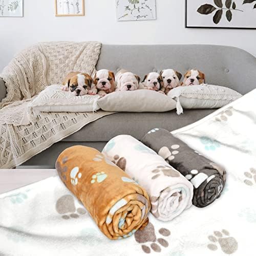 Rezutan Small Dog Blanket, Soft Puppy & Cat Flannel 3 Pack, 23"x16" - Image 5