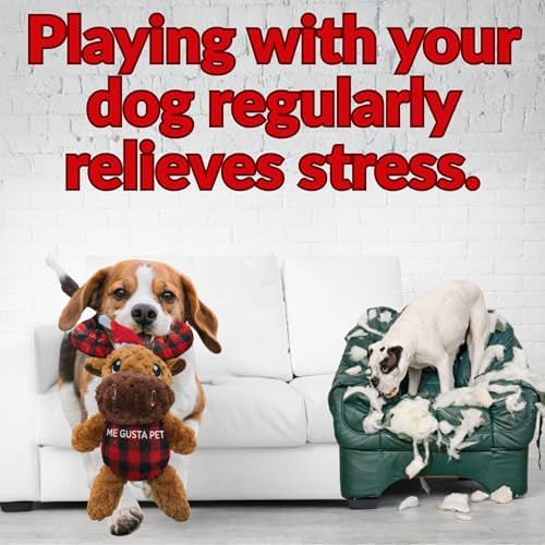Plush Dog Toy - Dog Stuffed Animal Toy, Puppy Toys, Squeaky Dog Toy for Small, Medium & Large Dogs, Durable Plush to Keep Them Busy Morris Moose (Christmas) - Image 7
