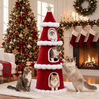 LUCKLIFE 59" Christmas Cat Tree,Multi-Level Condo Tower by Unknown
