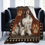 Springer Spaniel Blanket for Girls Women Boys Men Adults Kids Soft Cozy Fleece Cute Dog Throw Blankets Gifts Warm Flannel Plush Lightweight Decor for Couch Bed Sofa 50"X40" - Image 4