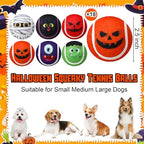 Civaner 18 Pcs Halloween Dog Toys Bulk, 2.5 Inch Squeaky Tennis Balls Gifts - Image 2