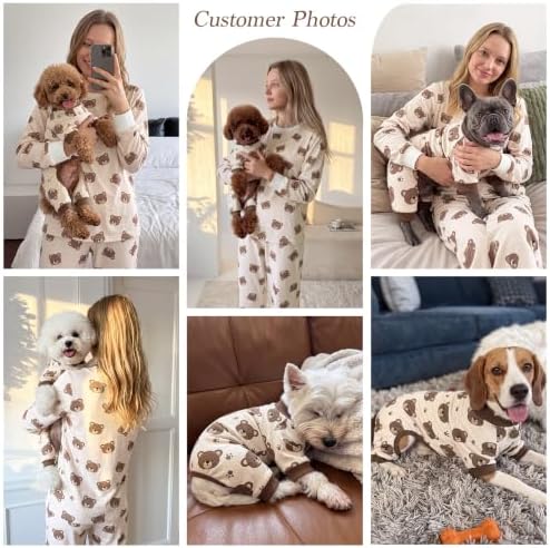 XPUDAC Dog Pajamas for Small Medium Dogs Puppy Clothes Pjs Outfit, Small - Image 5