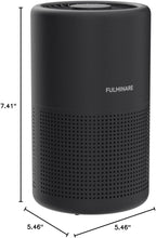 Air Purifiers for Bedroom, FULMINARE H13 True HEPA Filter (Black 2 Pack) | Remove Pet Hair, Smoke, Odors，Quiet Air Cleaner With Night Light, Portable Small Air Purifier for Home, Office, Living Room