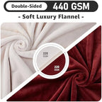 LOOBANI Waterproof Blanket for Queen Bed, Reversible Soft Flannel, 80"x90" - Image 5