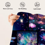 Dragonfly Blanket Dragonfly Throw Blanket Gifts for Women Men Boys Girls Kids Adults Super Soft Cozy Plush Fluffy Fuzzy Fleece Blanket Home Decor 50''X60'' - Image 7