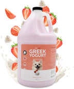 Bark2Basics Strawberries & Creme Greek Yogurt Protein Rich Dog Shampoo, 1 Gallon - All Natural Ingredients, Feeds Protein To Follicles, Restores Moisture, Repairs and Nourishes | 16:1 Concentrate, Protein Conditions, Repairs and Restores Moisture, Natu...
