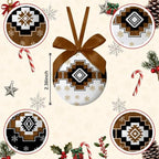 Western Christmas Ornaments - Western Christmas Decor Ball Ornaments Tree Decorations Hanging Balls 2.36 Inch for Xmas Tree Party Home Holiday，Xmas Gifts Set of 16Pcs - Image 2