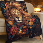 Lion Throw Blanket Lion Stuff Gifts for Kids Girls Boys Adults Women Man Soft Cozy Warm Plush Fluffy Fuzzy Fleece Blanket Decor 40''X50'' - Image 7