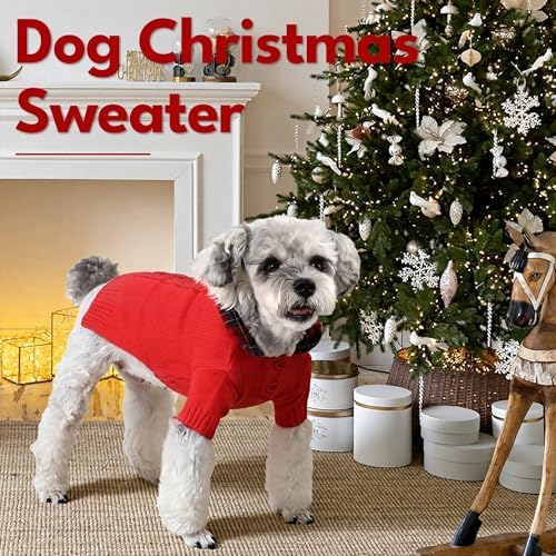 Dog Snowman Santa Sweater (Small, Polo) - Image 2