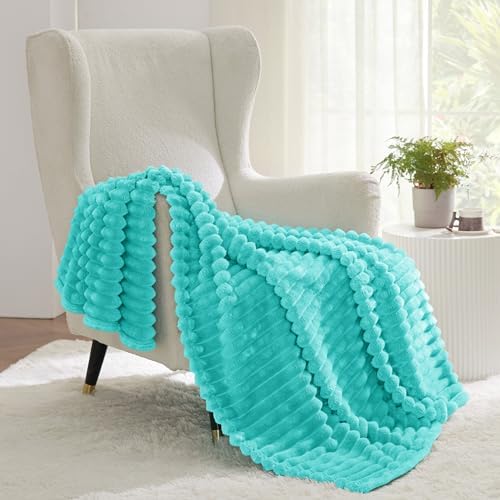 Bedsure Soft Throw Blanket for Couch Decor Gifts Blue Fog 50"x70" - Image 2